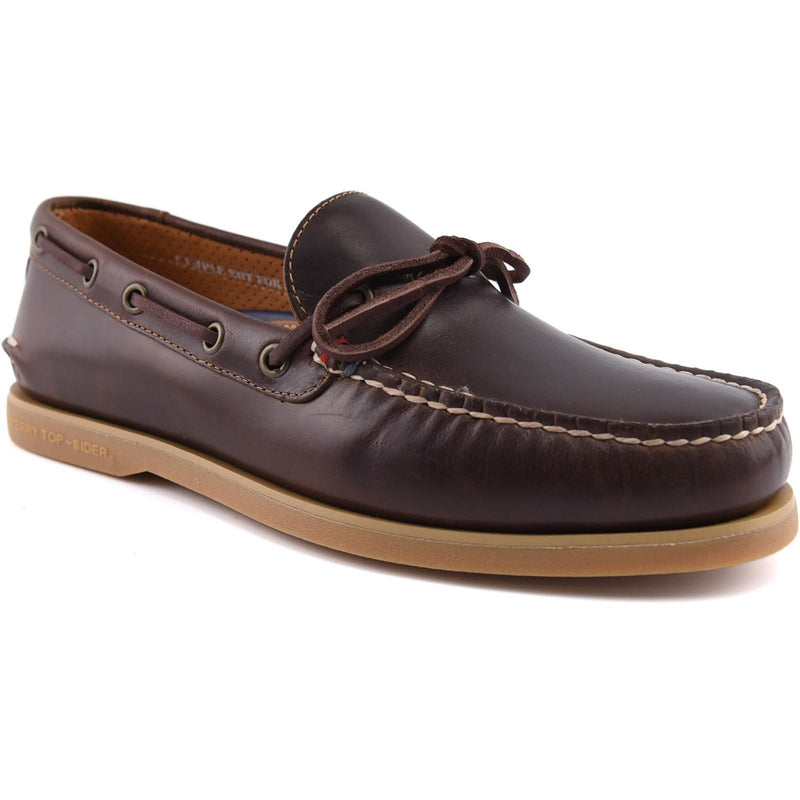 Sperry Gold Cup Authentic Original 1 Eye Leather Men's Brown Boat Shoes