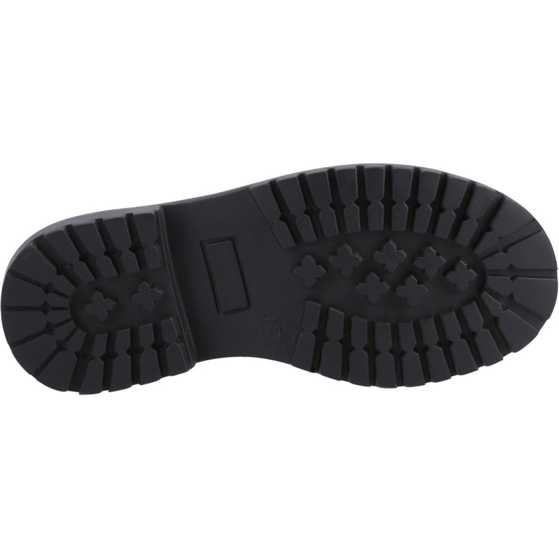 Hush Puppies Abigail Patent Senior Leather Girls's Black Loafers