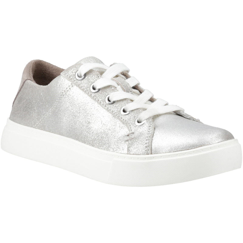 TOMS Kameron Leather Women's Silver Sneakers