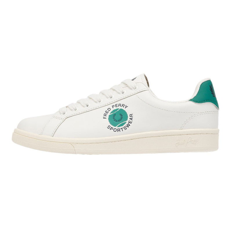 Fred Perry Tennis Cupsole Leather Men's White/Green Sneakers