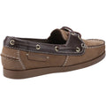 Cotswold Waterlane Leather Women's Taupe/Brown Boat Shoes