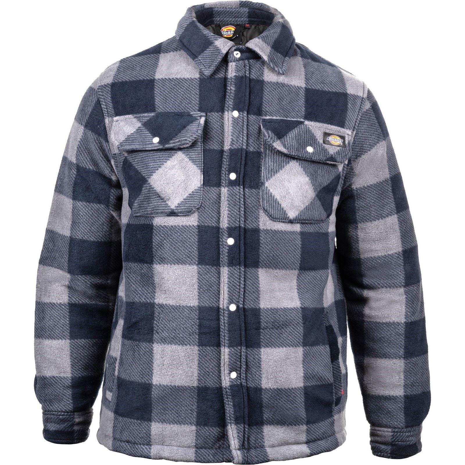 Dickies Portland Synthetic Men's Blue Casual Shirt