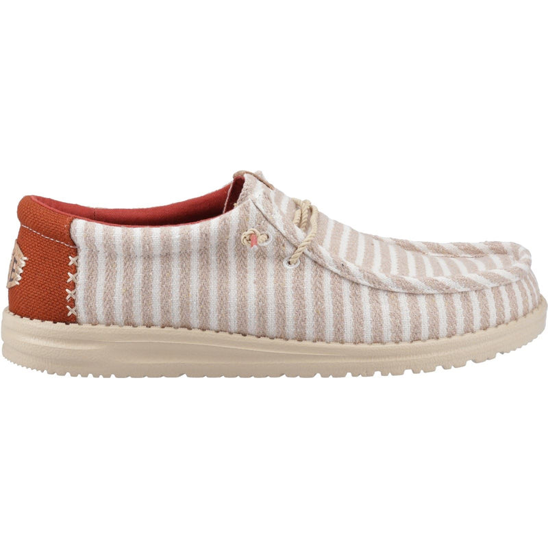 HEYDUDE Wally Resort Synthetic Blend Men's Multi/Chili Red Moccasins Shoes