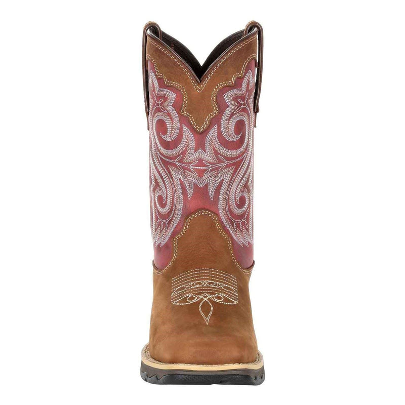 Durango Lady Rebel Leather Women's Briar Brown/Rusty Red Boots