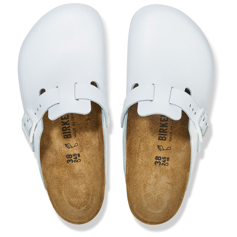Birkenstock Boston Pro Leather Women's White Clogs