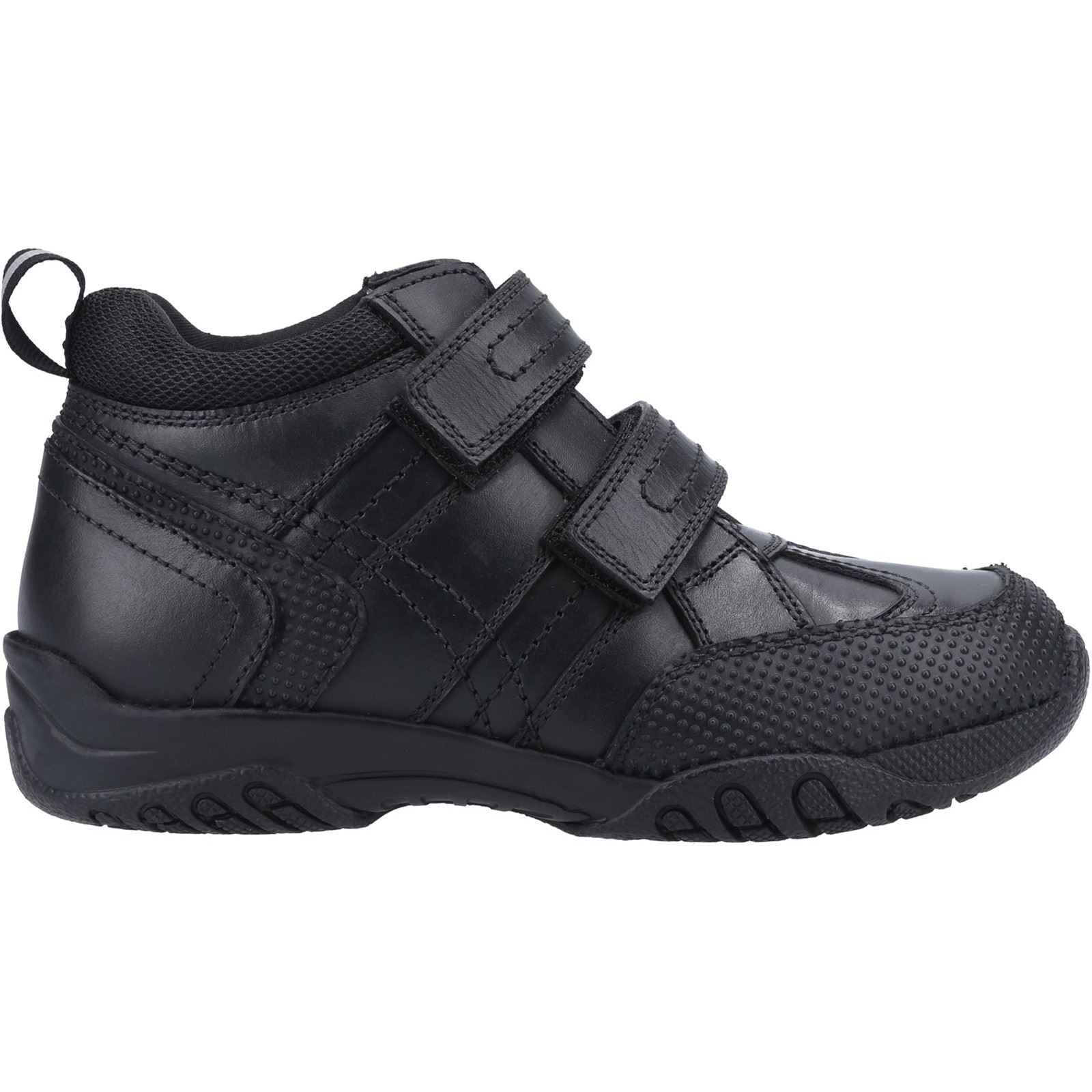 Hush Puppies Jezza Junior Boys Black Leather Boots