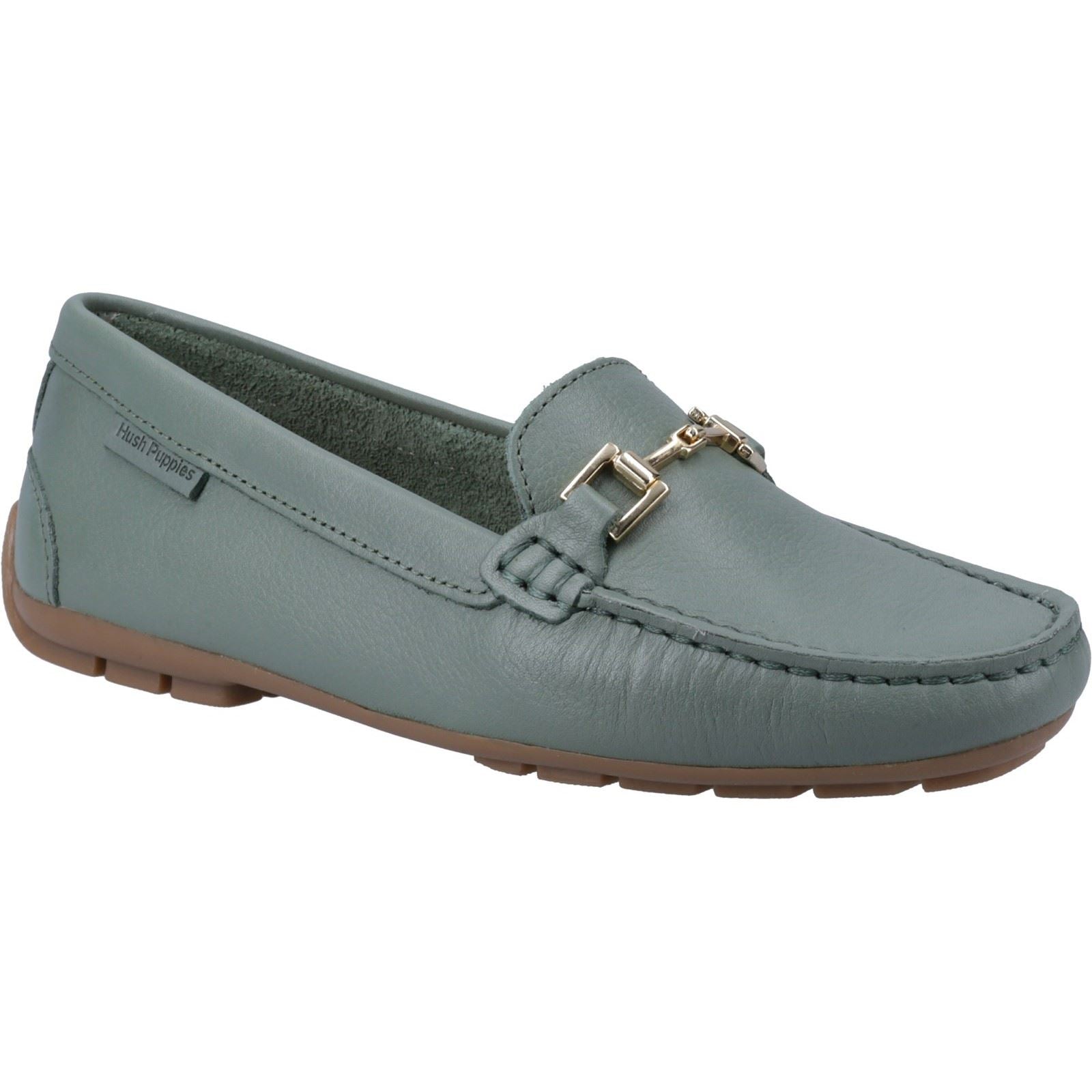 Hush Puppies Eleanor Leather Women's Sage Loafers