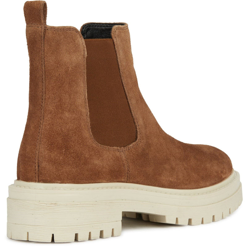 Geox D Iridea Leather Women's Brown Boots