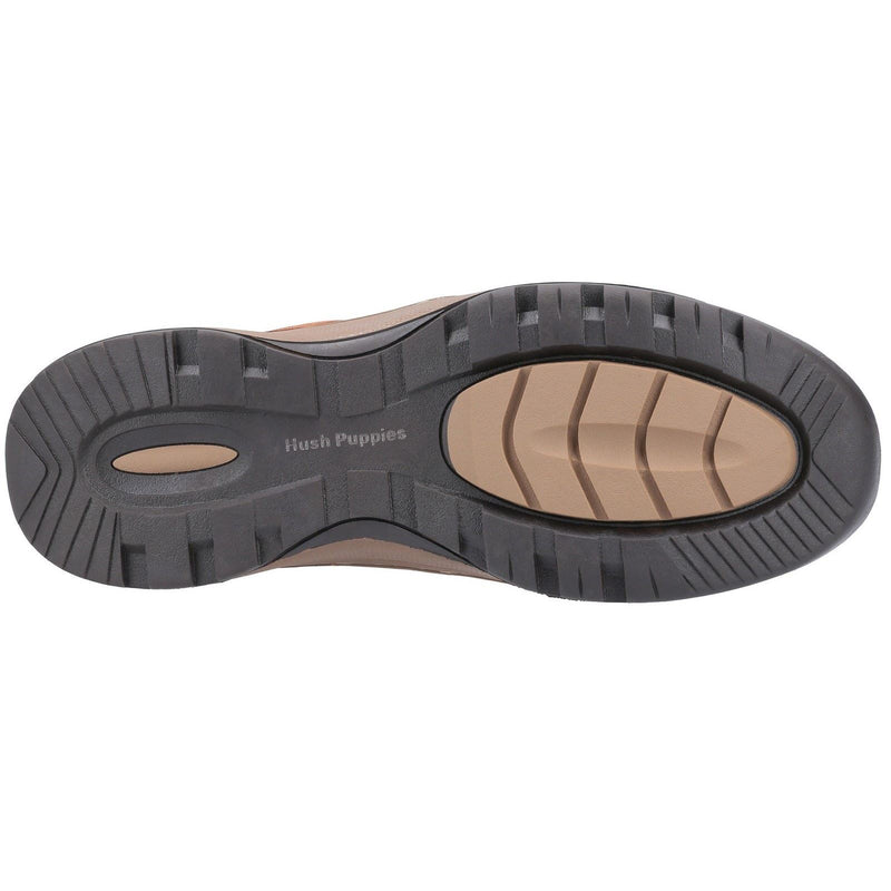 Hush Puppies Tucker Leather Men's Tan Nubuck Lace-Up Shoes