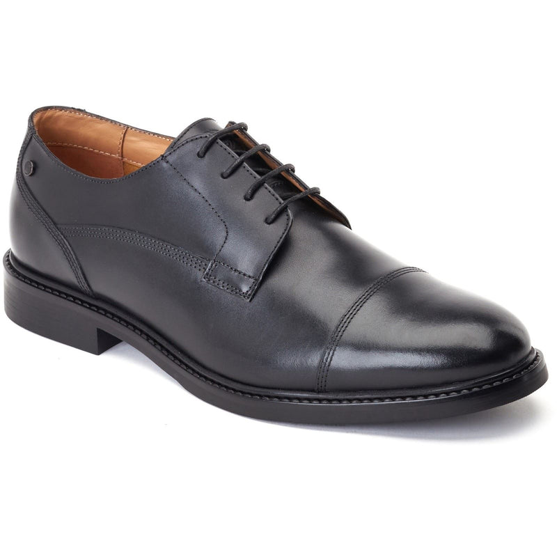 Base London Magnus Leather Men's Black Oxford Shoes