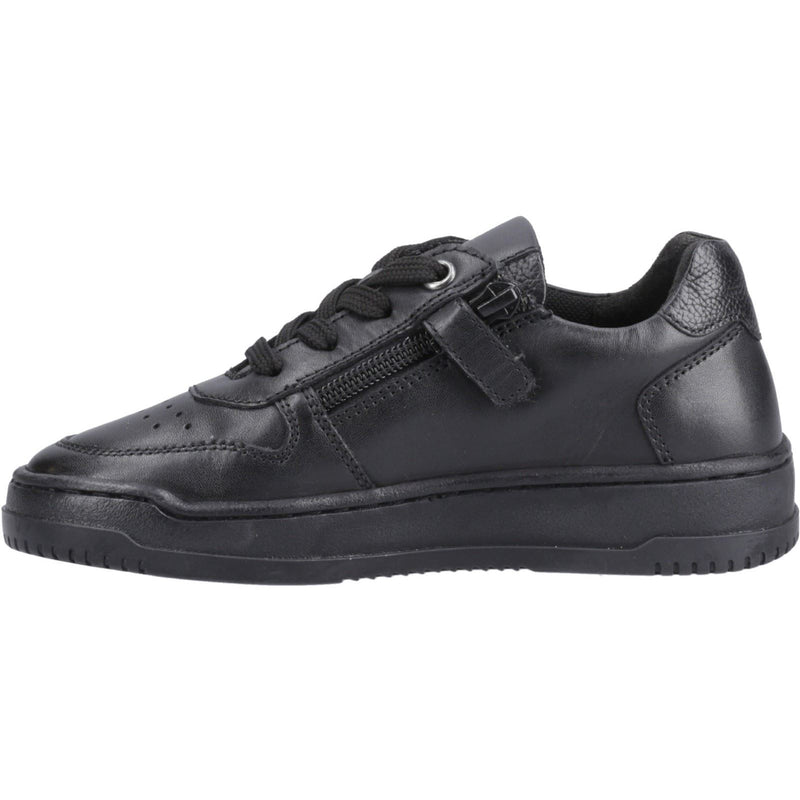 Hush Puppies Dougie Leather Boys's Black Sneakers