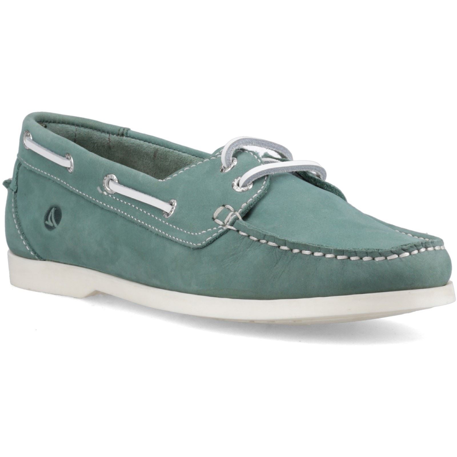 Sperry Balboa 2 Eye Nubuck Women's Green Boat Shoes