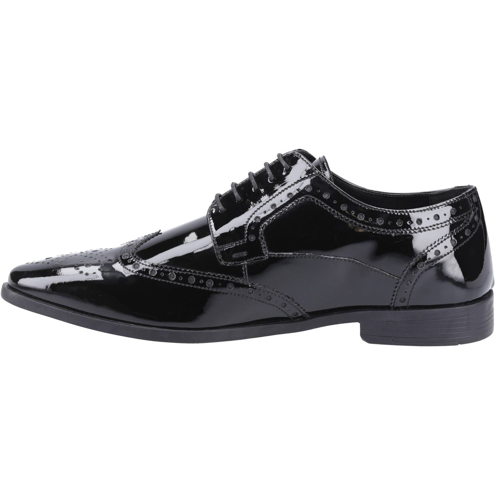 Hush Puppies Elliot Leather Men's Black Brogues Shoes