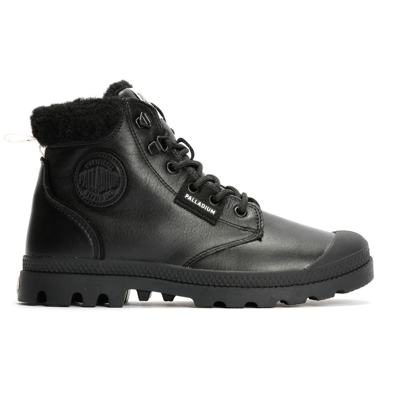 Palladium Pampa HI Snow Warm Leather Women's Black Boots