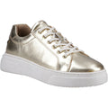 Hush Puppies Kathryn Leather Women's Gold Sneakers