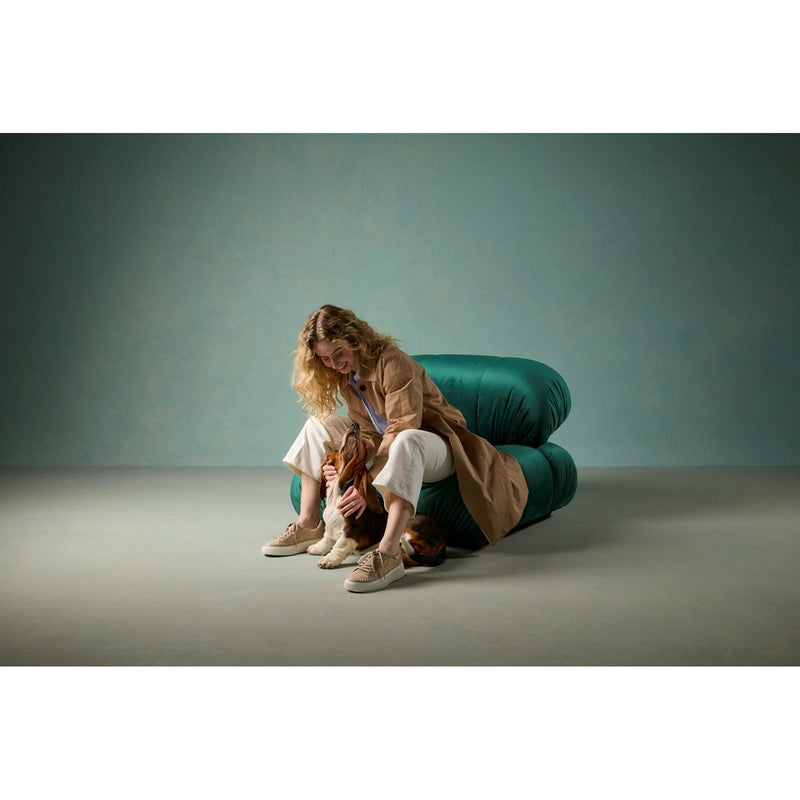 Hush Puppies Haisley Woven Textile Women's Taupe Standard Trainers