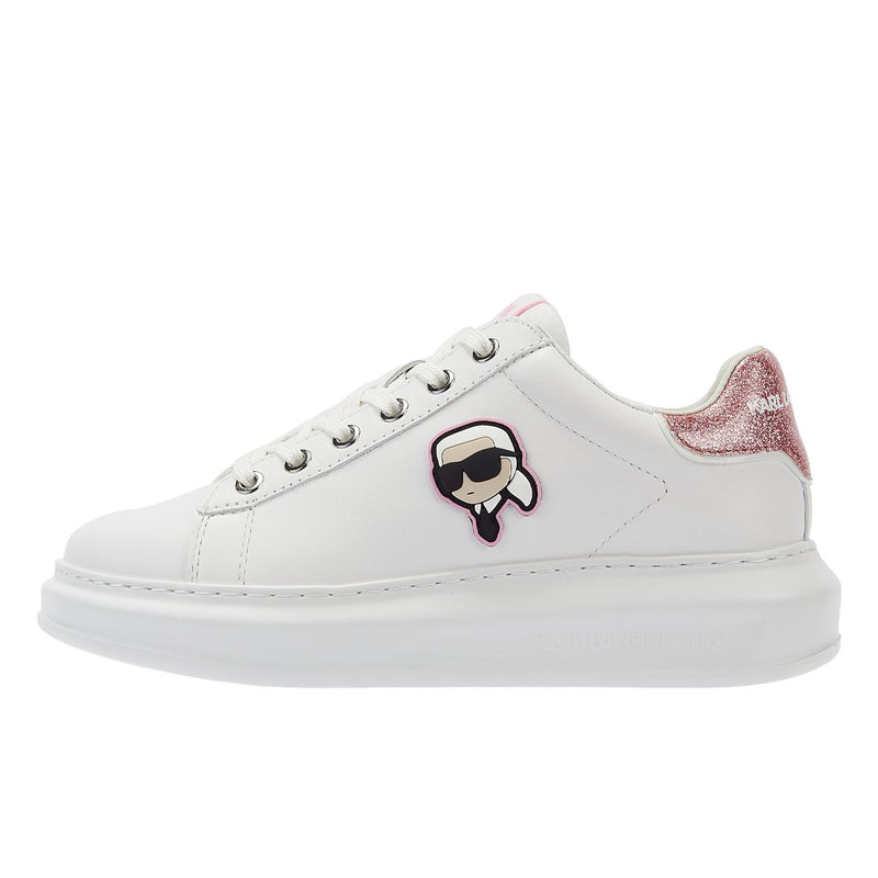 Karl Lagerfeld Kapri NFT LO Lace Women's White/Pink Sneakers