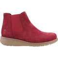 Hush Puppies Leonie Suede Women's Burgundy Flat Chelsea Boots