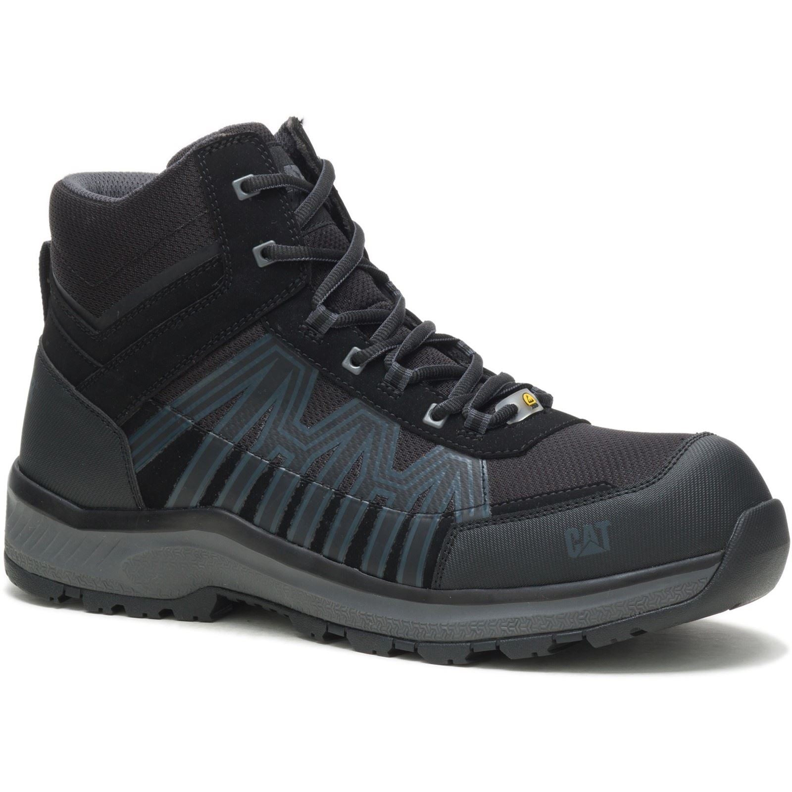 Caterpillar Charge PU/Mesh/Synthetic Black Hiking Boots