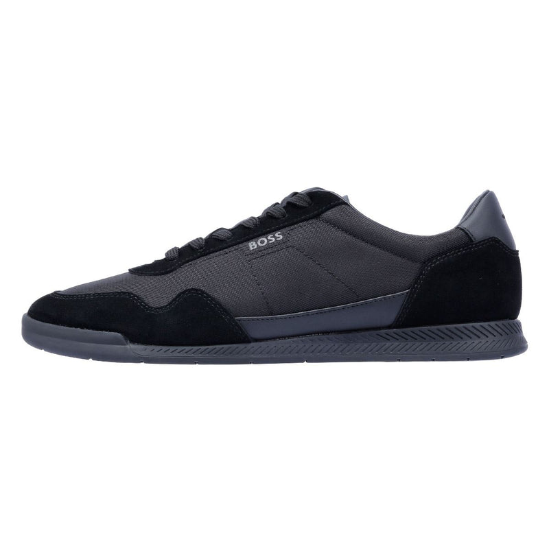 Boss Titanium Men's Black Sneakers