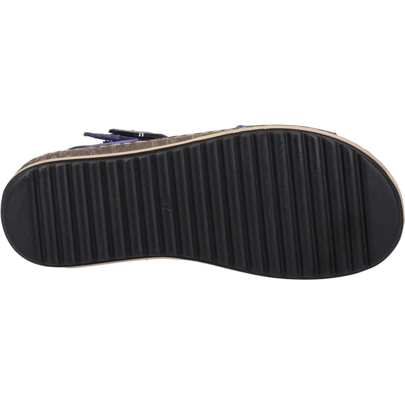 Hush Puppies Ellie Leather Women's Indigo Sandals