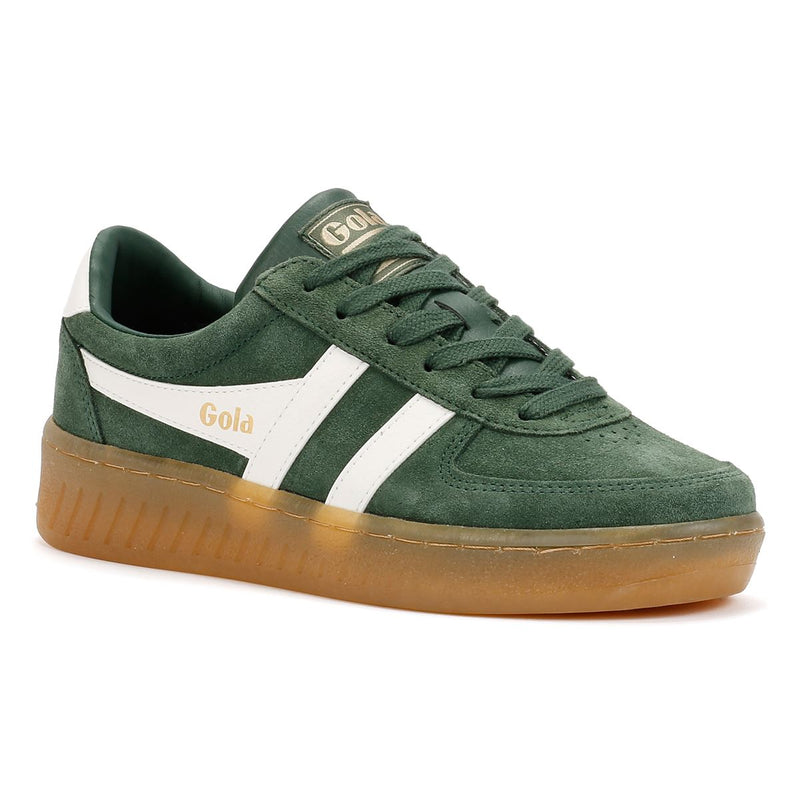 Gola Grandslam Suede Women's Evergreen/Off White Sneakers