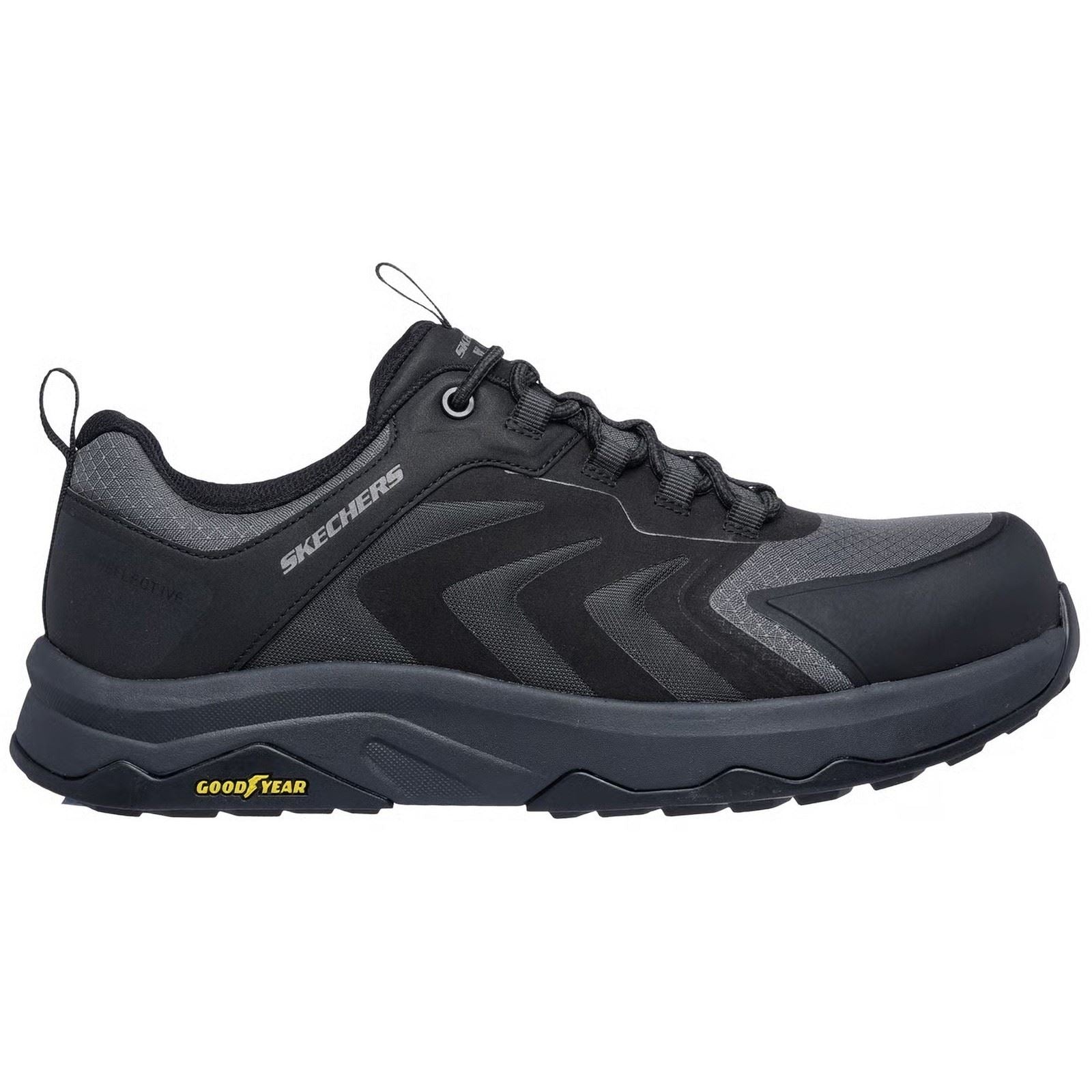 Skechers Workwear Speed-Flex Trekker Nylon Men's Black Safety Sneakers