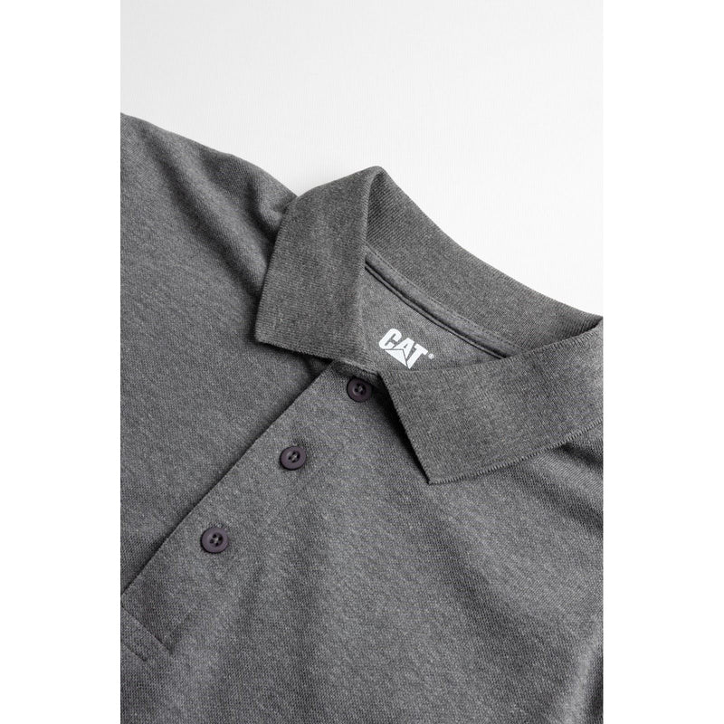 Caterpillar Essentials Cotton Men's Grey Polo Shirt
