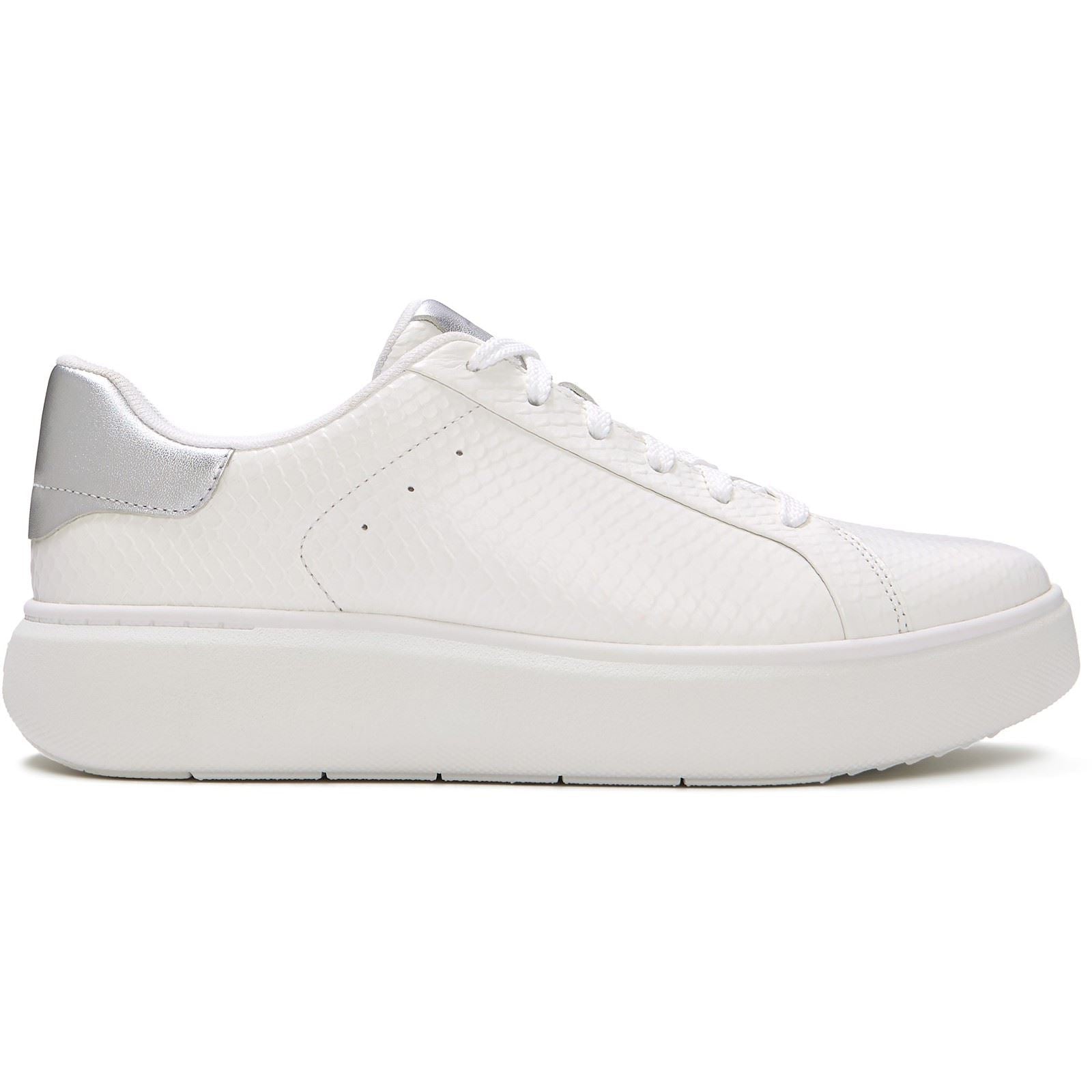 Fitflop RTG Lace Up Leather Women's Urban White/Silver Sneakers