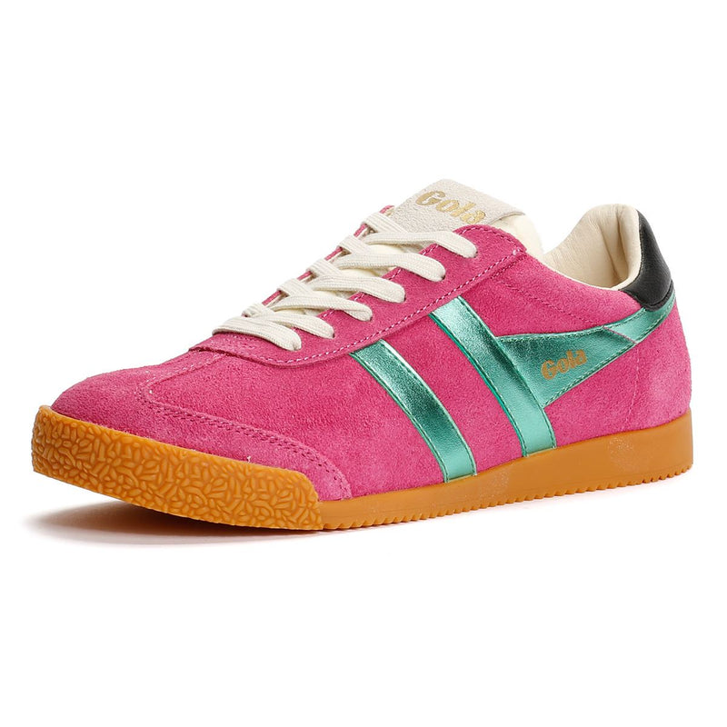 Gola Elan Glitz Suede Women's Fuchsia/Emerald/Black Sneakers