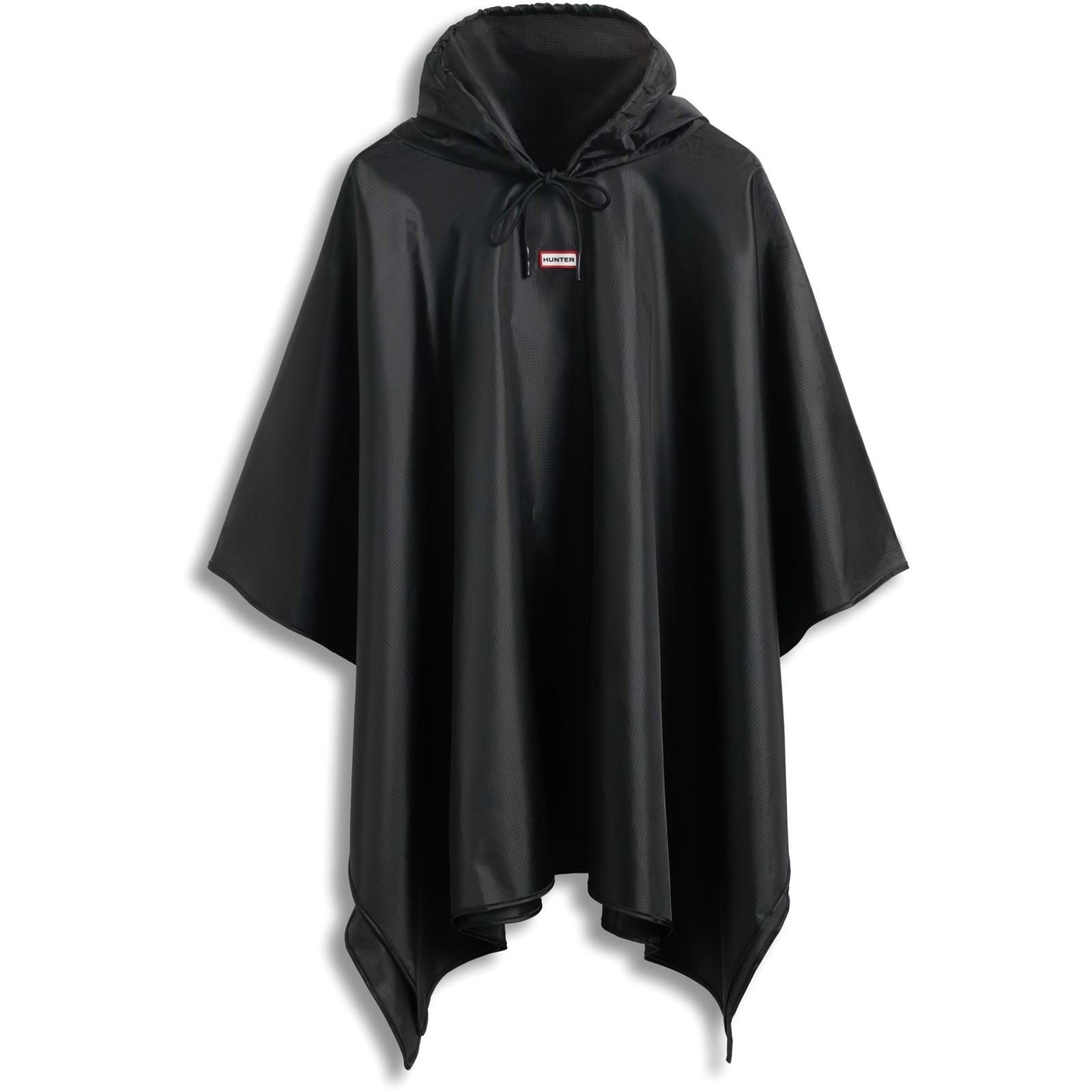 Hunter Hunter Packable Unisex Adults Black Rain Ponchos - One Size
