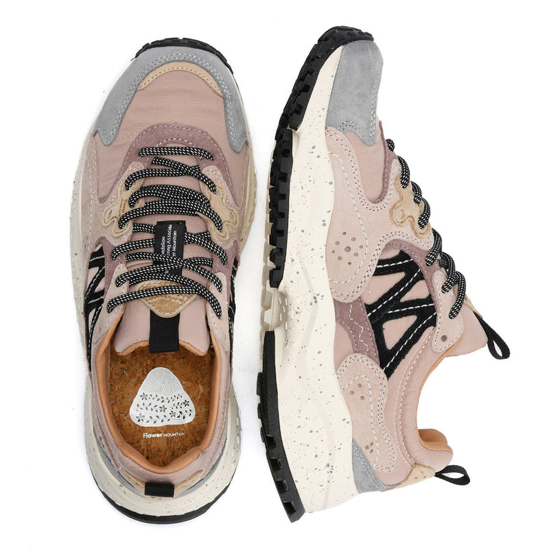 Flower Mountain Solin Women's Suede/Nylon Gray/Soft Pink Sneakers