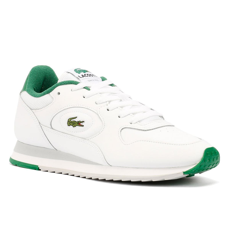 Lacoste Linetrack Leather Men's White/Green Sneakers