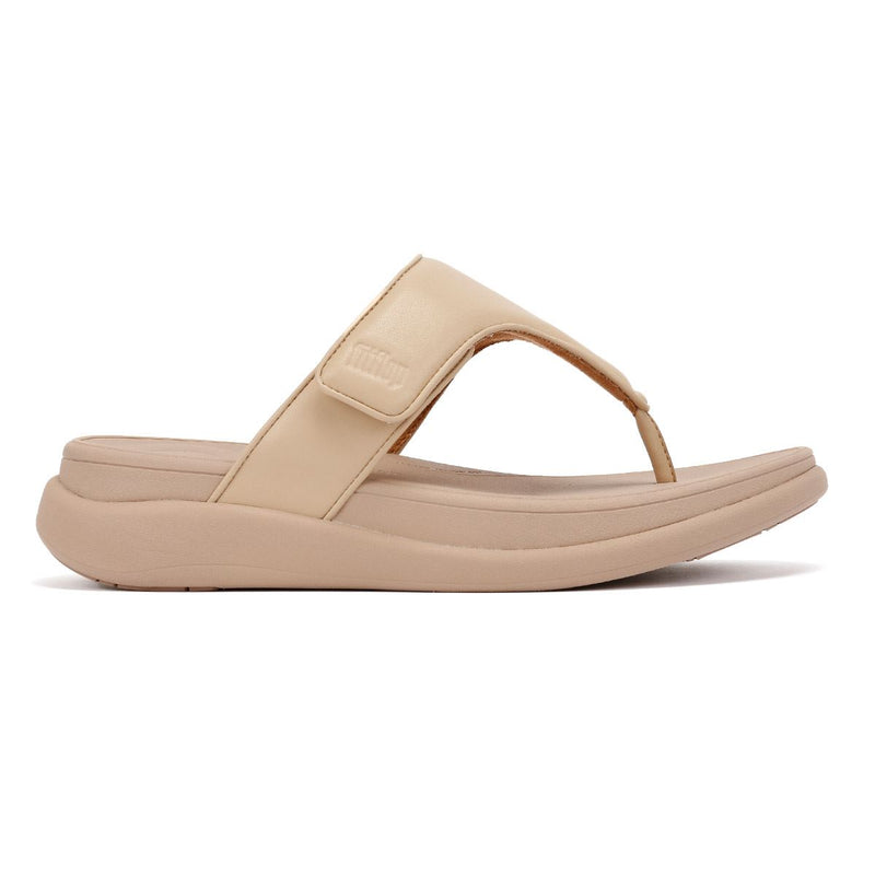 FitFlop F-Mode Go Adjustable Flatform Women's Beige Sandals