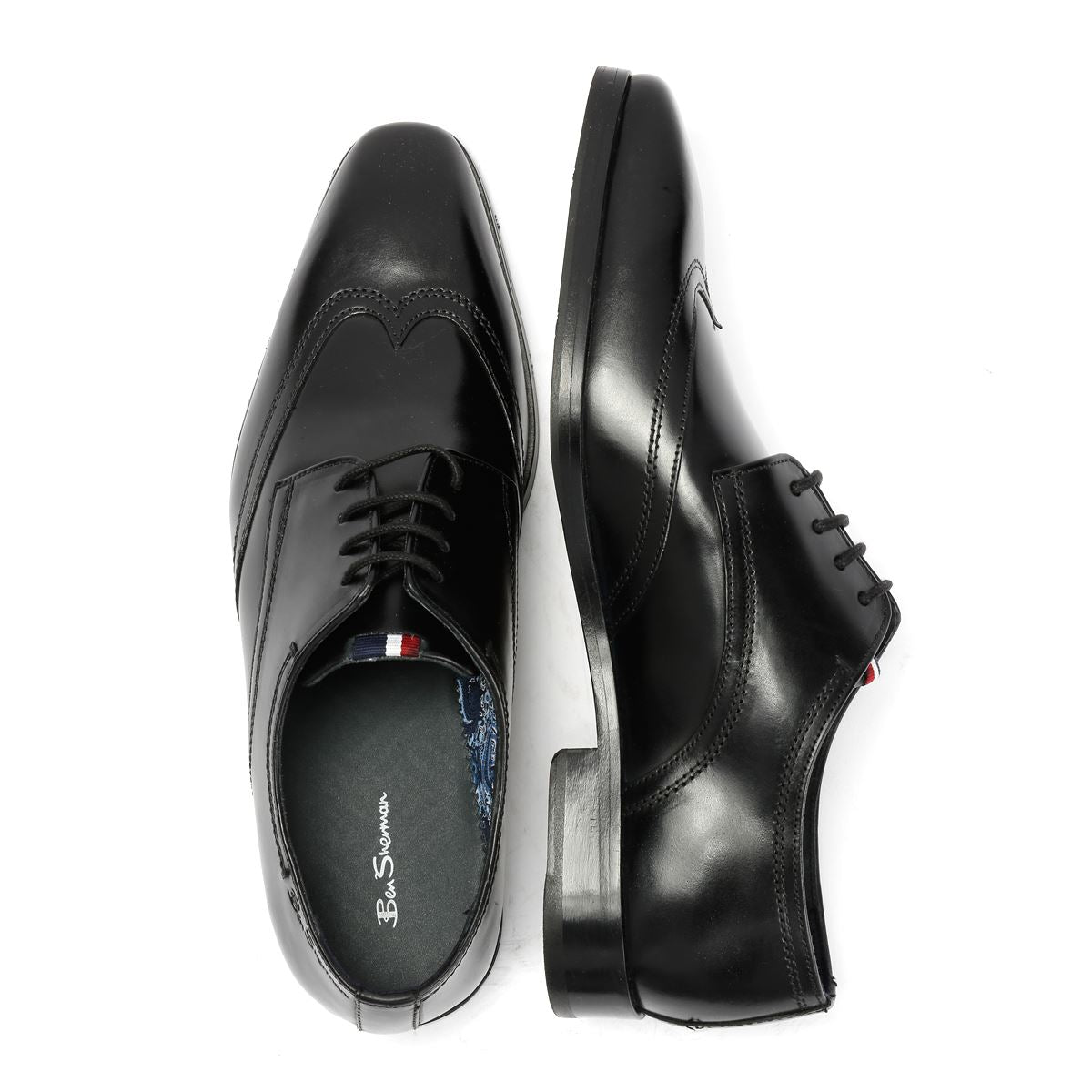 Ben Sherman Kingston Derby Mens Black Shoes