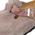Birkenstock Boston Braided Suede Women's Purple Narrow Fit Clogs