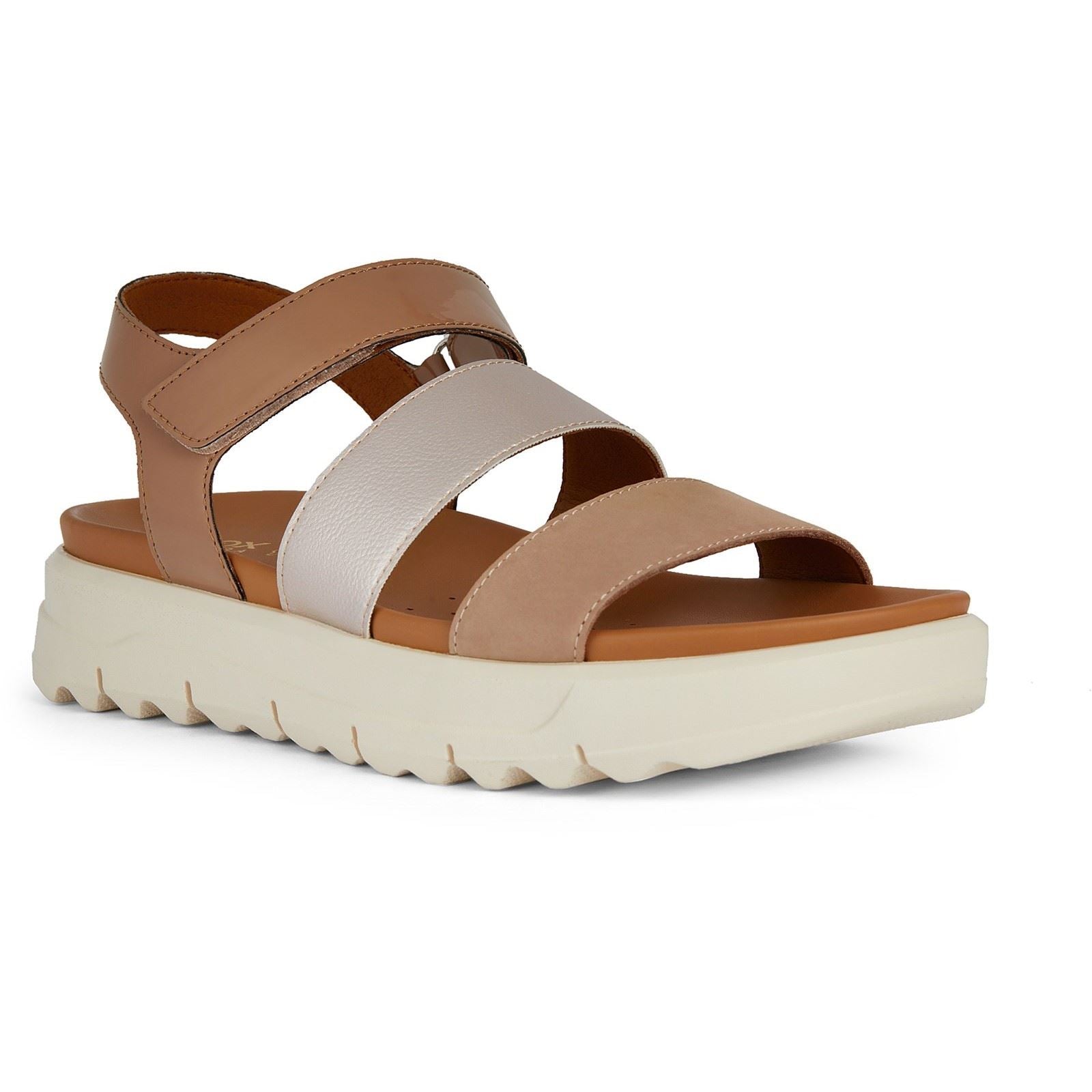 Geox D Xand 2.1S B Synthetic Women's Nude Sandals