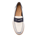 Sperry Port Driving Textile Women's White/Navy Standard Loafers
