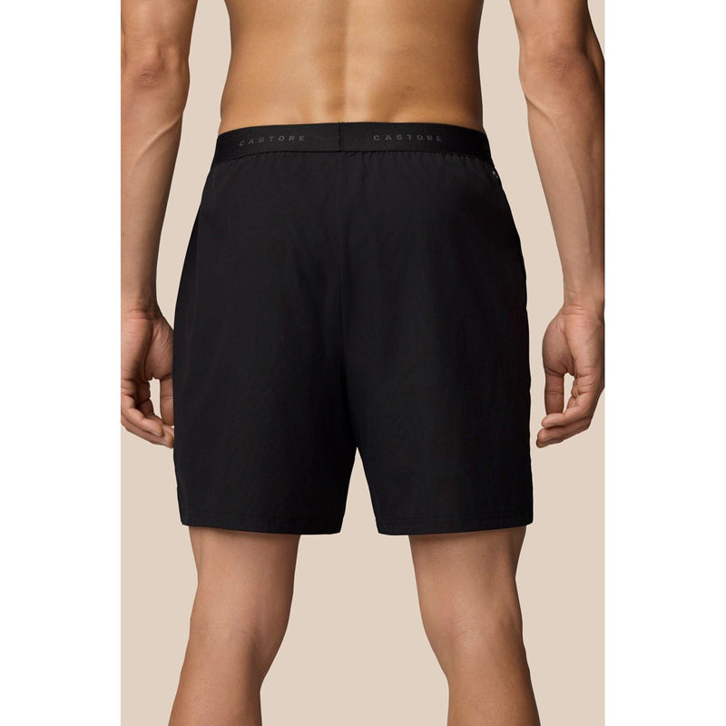 Castore Branded Elastic Shorts Polyester Men's Black Knee-Length Shorts