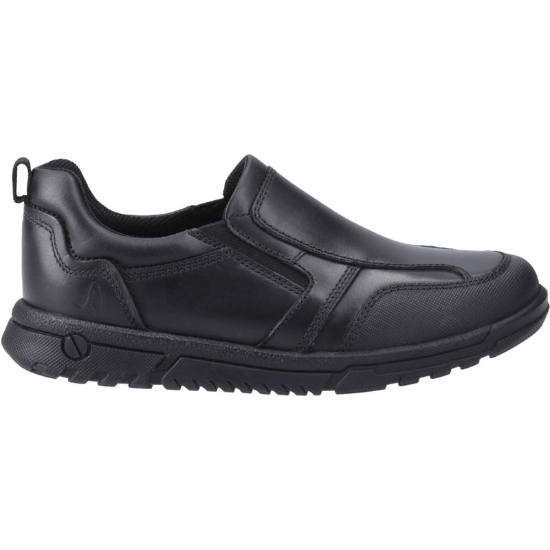 Hush Puppies Sergio Leather Boys's Black Loafers