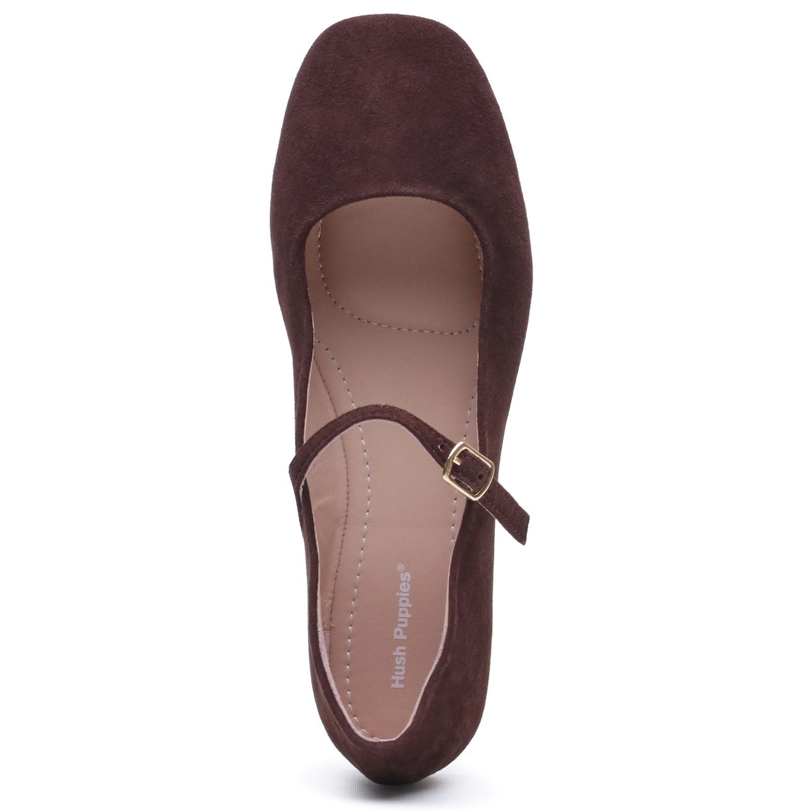 Hush Puppies Pasha Suede Women's Chocolate Flats