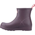 Hunter Play Short Rubber Women's Black/Grape Wellington Boots