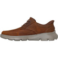 Skechers Arch Fit Garza Rowan Leather Men's Dark Brown Lace-Up Shoes