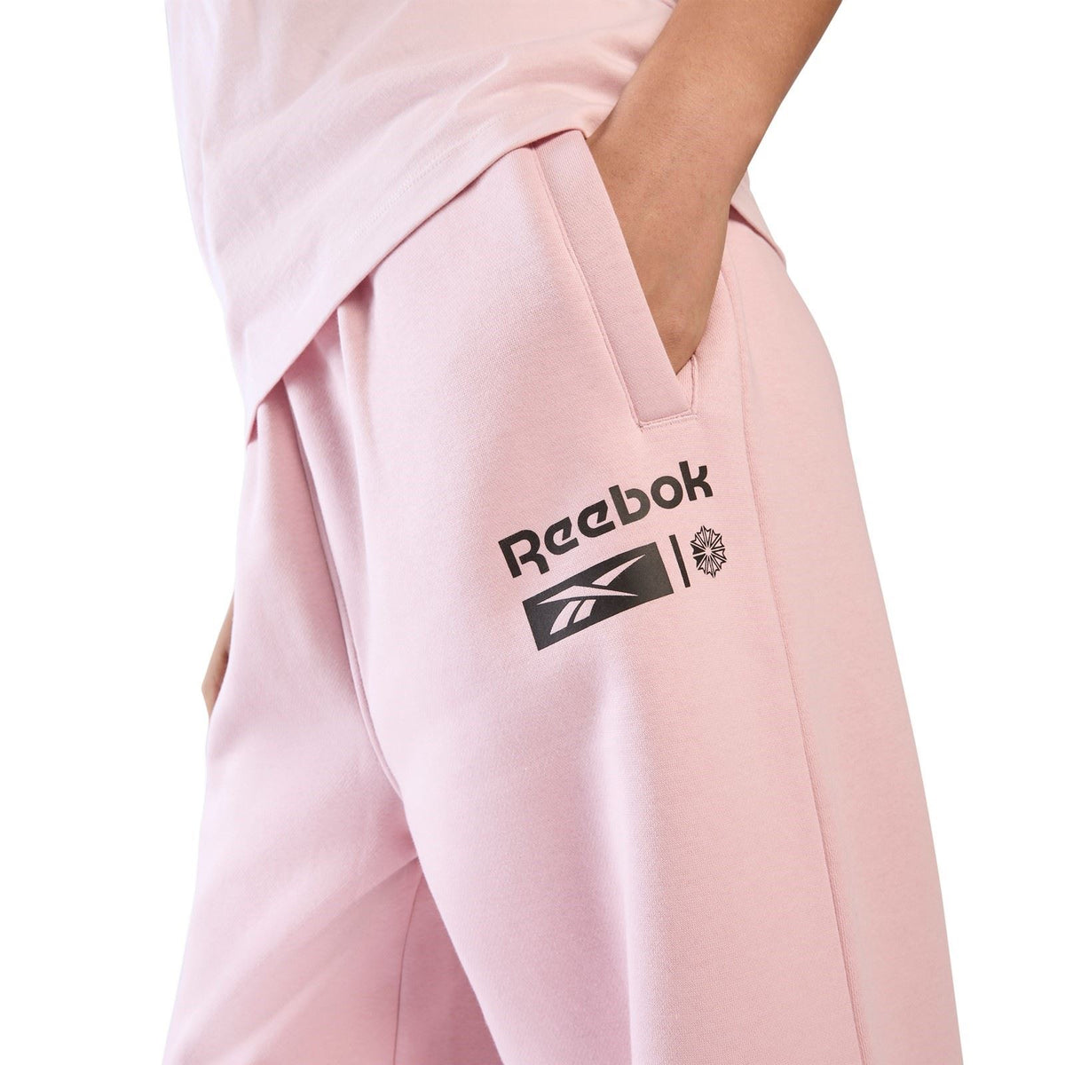 Reebok Relaxed Fleece Joggers Cotton Women's Pink Joggers