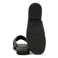 TOMS Mae Crossover Leather Women's Black Sandals