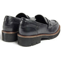 Pod Kaltin Leather Women's Black Loafers