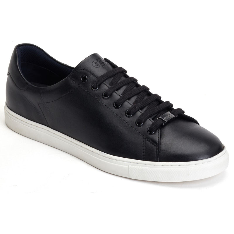 Base London Tucker Leather Men's Black Sneakers