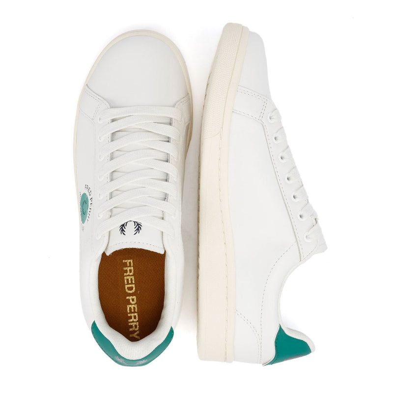 Fred Perry Tennis Cupsole Leather Men's White/Green Sneakers