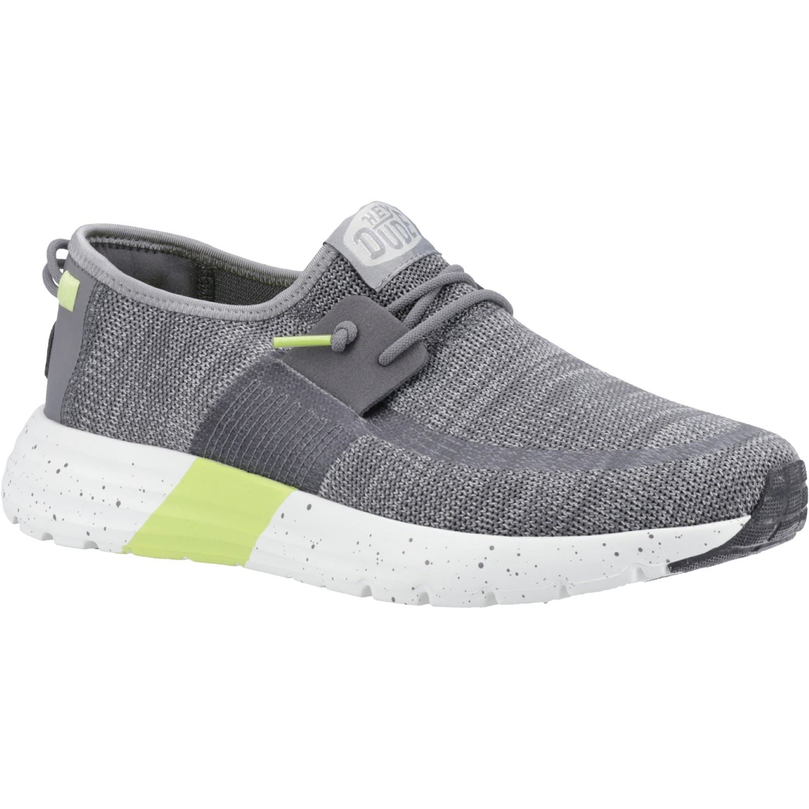 HEYDUDE Sirocco Sport Mode Nylon Men's Heather Grey/Charcoal Sneakers