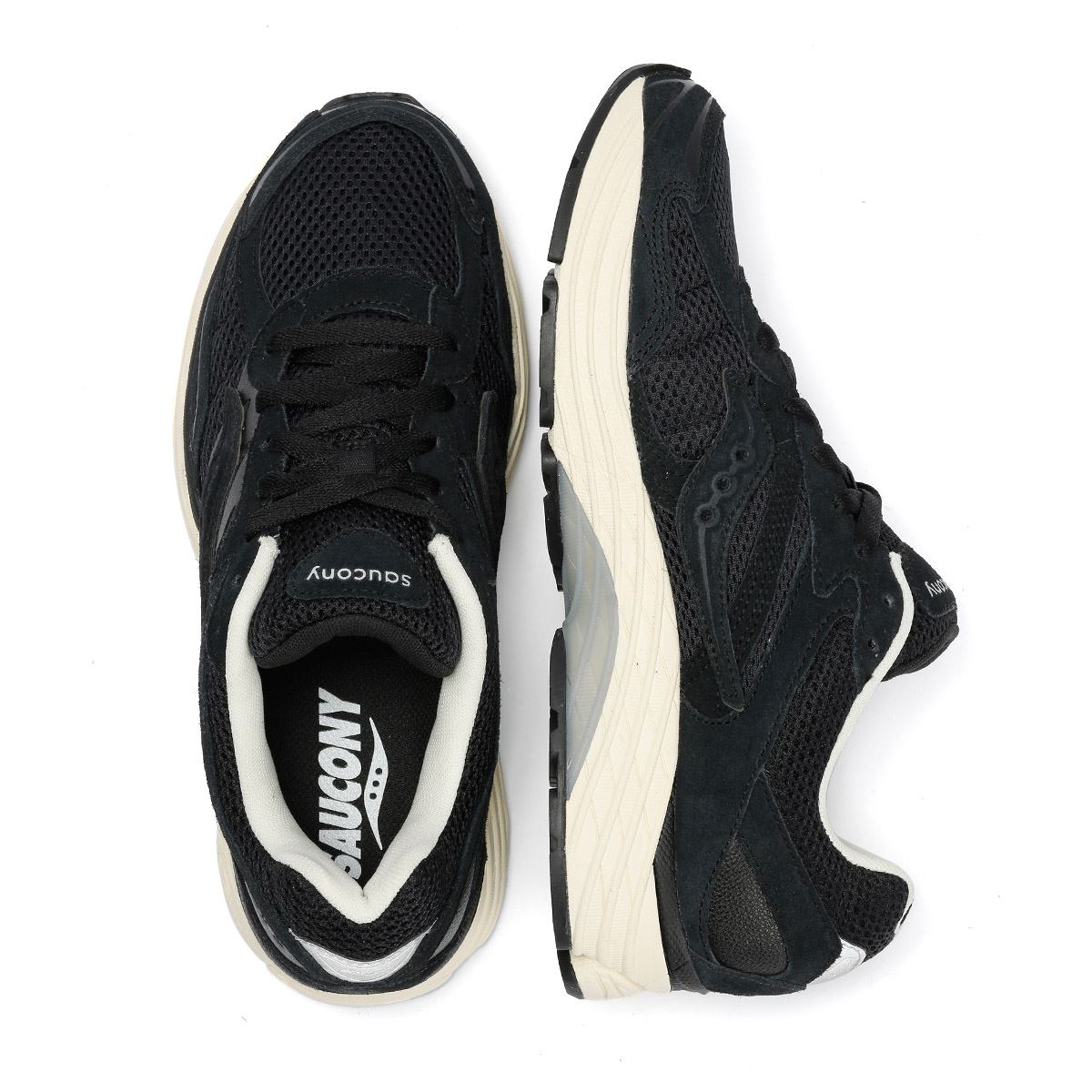 Saucony ProGrid Omni 9 Black/Cream Sneakers